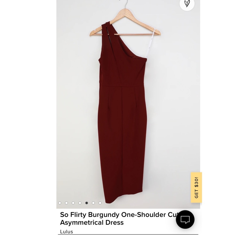 Lulus So Flirty One Shoulder Dress